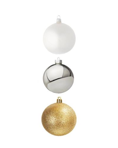 24 Weihnachtskugeln 4Cm - Shine