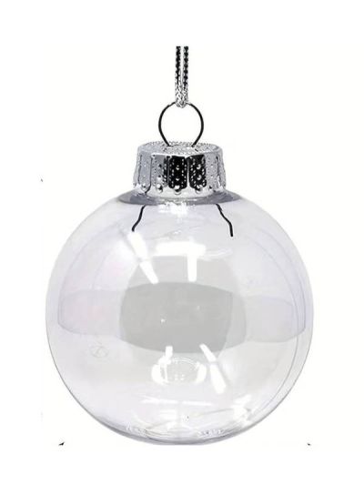 20 Weihnachtskugeln 5Cm - Transparent