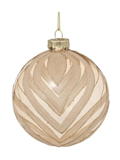 Weihnachts-Glaskugel Mattes Gold 10Cm