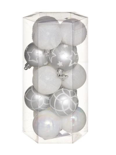 Weihnachtskugeln Polar Bear 15 Stücke 5Cm