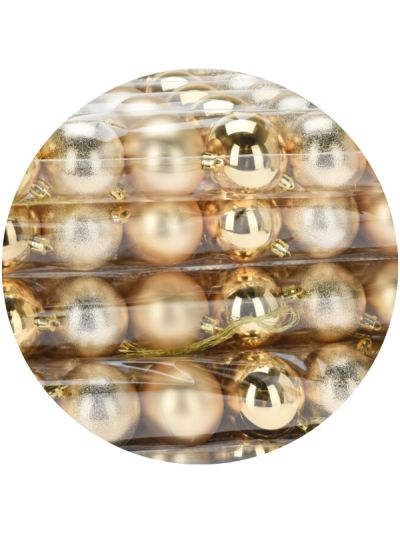 Weihnachtskugeln Gold 5 Stücke 8Cm