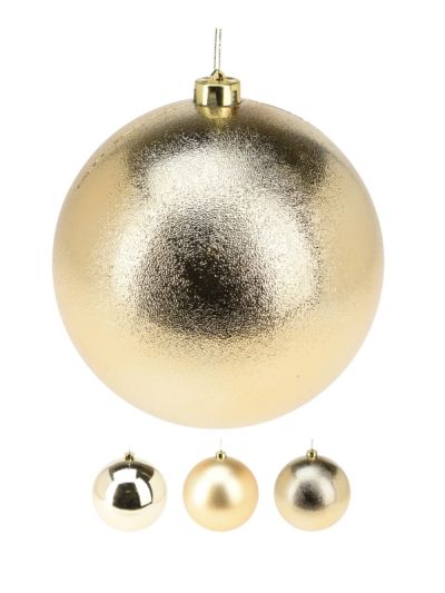 Weihnachtskugel Gold 14Cm - Sortiert