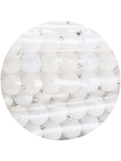 Weihnachtskugeln Weiß 6 Stücke 7Cm