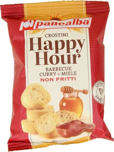 Panealba Crostini Happy Hour Barbecue Curry und Honig 50g