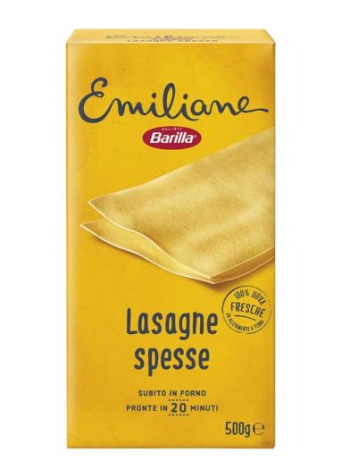 BARILLA Emiliane Pâtes Aux Oeufs N.199 Lasagne 500G