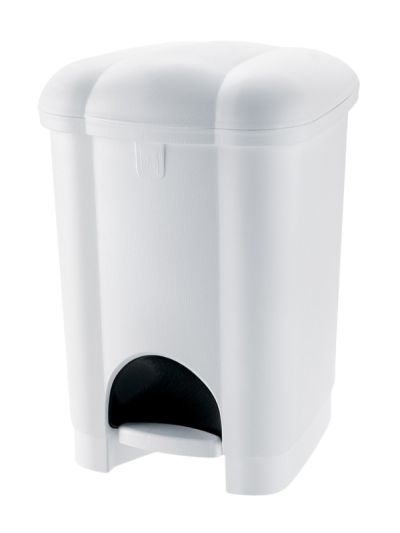 Pedaleimer 6L Weiß 20X30Cm