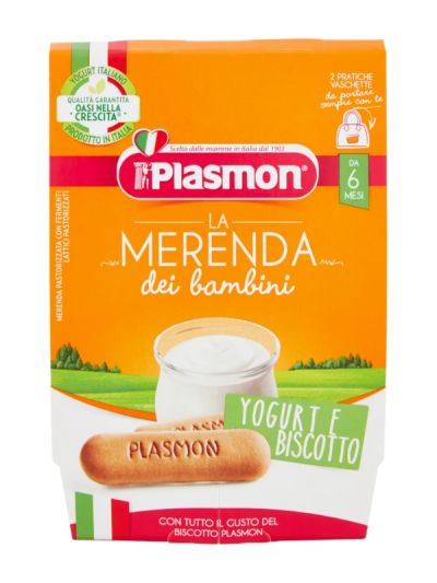 PLASMON La Merenda Yogurt E Biscotto 2X120G
