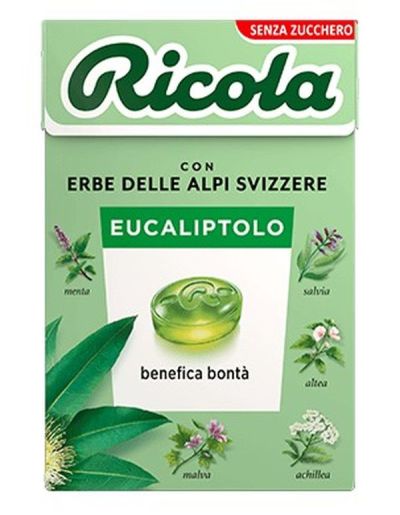 RICOLA Con Erbe Delle Alpi Svizzere Ed Eucaliptolo 50G