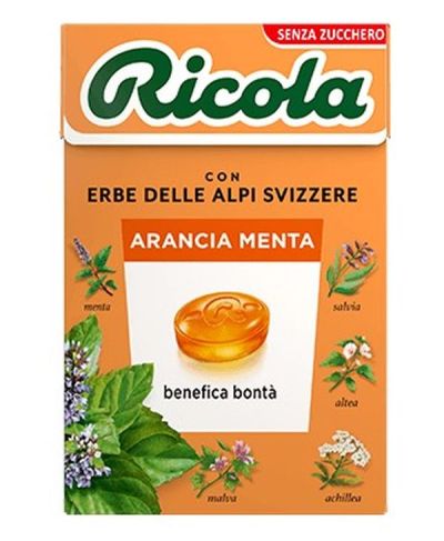 RICOLA Con Erbe Delle Alpi Svizzere E Arancia 50G