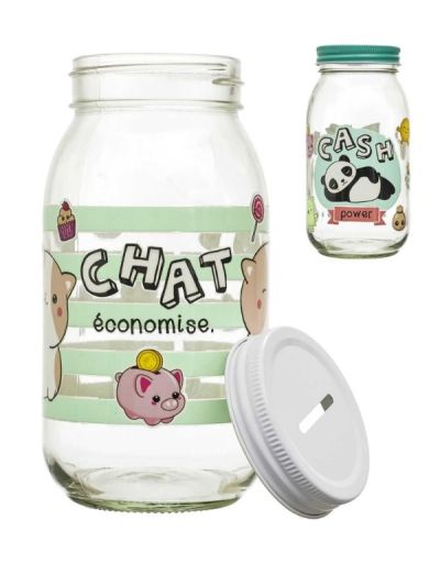 Tirelire En Verre Kawaii 