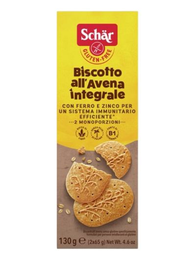 SCHAR  Gluten Free Biscotti Avena 130gr