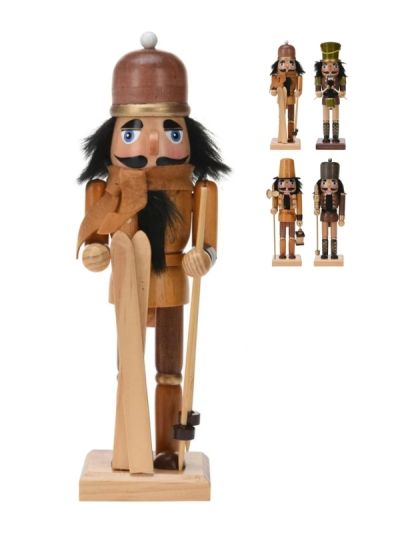 Weihnachts-Nussknacker Aus Holz 25Cm - Sortiert