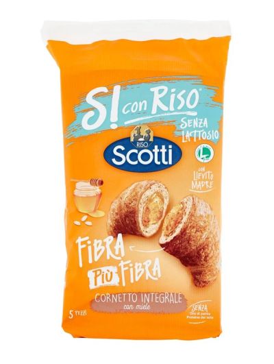 SI CON RISO Croissant Complet Au Miel Sans Lactose 250G