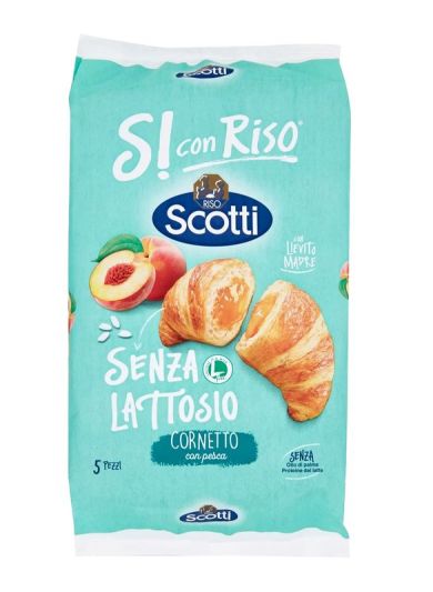 SI CON RISO Cornetto À La Pêche Sans Lactose 250G