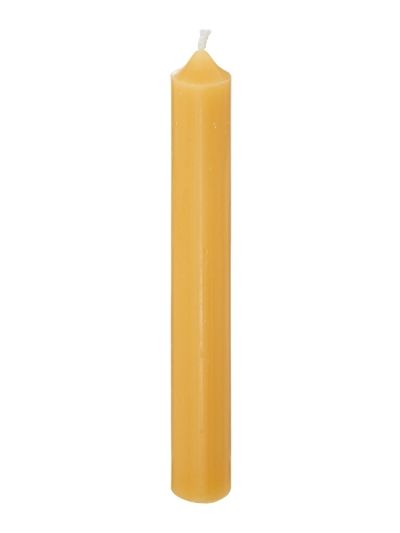 Lot De 10 Bougies En Forme De Bâton Hugo Jaune 16Cm