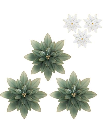 3Er Set Wanddekoration Alya Metall 25Cm - Sortiert