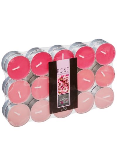 Set Mit 30 Duftenden Teelichtern Nina Rose 