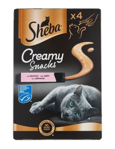 SHEBA Creamy Snacks Saumon 4X12G