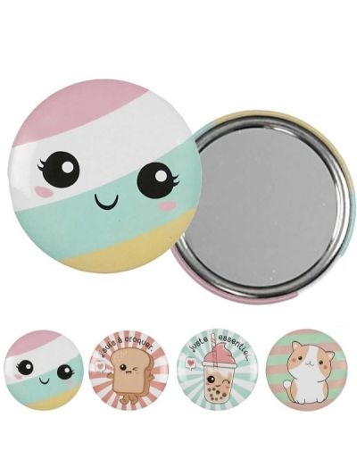 Accessoire Beauty Miroir De Poche Kawaii - Assorti