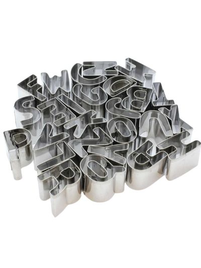 Articolo Da Pasticceria Forme Per Biscotti Alfabeto In Metallo 