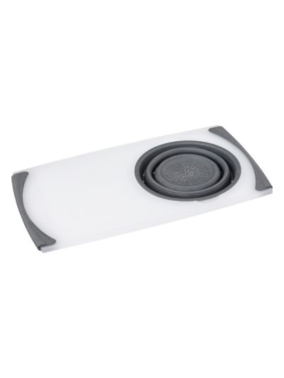 Tagliere Da Cucina Pieghevole Con Scolapasta 50Cm