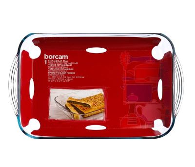 Rechteckige Glaskuchenform 40X25X6Cm