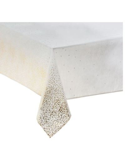 Tischtuch Weihnachten Polka Dots Gold 140X360Cm