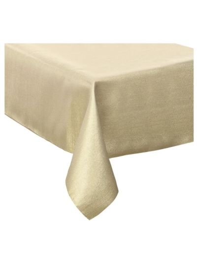 Tischtuch Weihnachten Gold Mit Satineffekt 140X360Cm