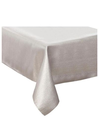 Tischtuch Weihnachten Silber Mit Satineffekt 140X240Cm