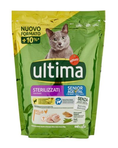 ULTIMA Senior Croccantini Gatti Sterilizzati Pollo 440G