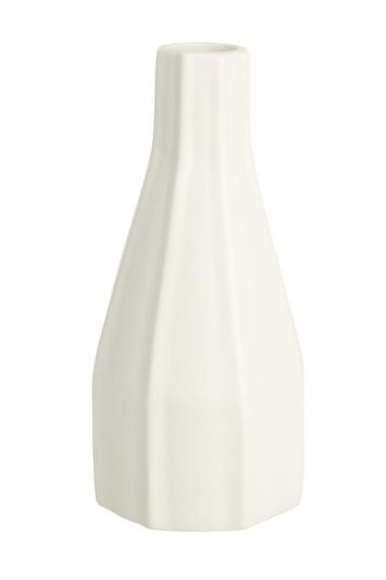 Vase Atena Évasé En Porcelaine Blanche Maison Déco 20Cm