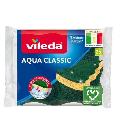 VILEDA Spugna Aqua Classic 2 Pezzi