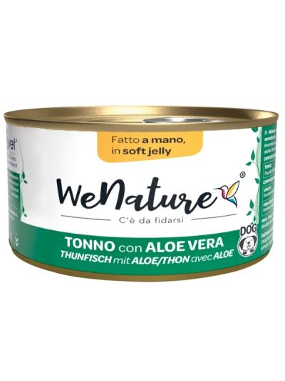 WENATURE Chien Peut "Handmade In Soft Jelly" Thon Et Aloe Vera 150G