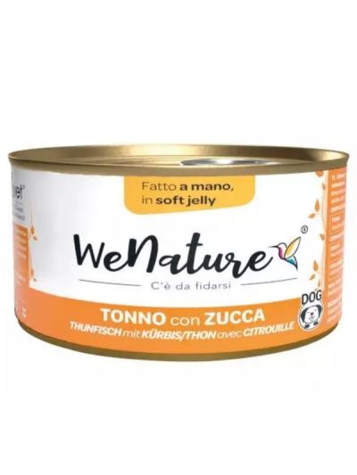 WENATURE Chien Peut "Handmade In Soft Jelly" Thon Et Citrouille 150G
