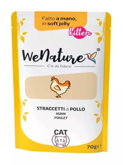 WENATURE Chat Sachet "Handmade In Soft Jelly" Blanc De Poulet 70G