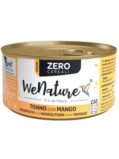 WENATURE Chat Peut "Handmade Zero Grain" Thon Et Mangue 85G