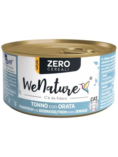 WENATURE Chat Peut "Handmade Zero Grain" Thon Et Daurade 85G