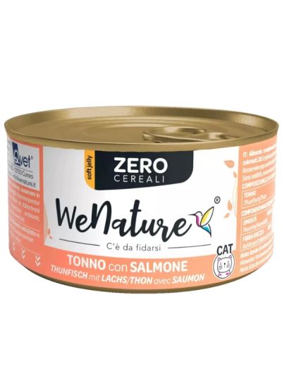 WENATURE Chat Peut "Handmade Zero Grain" Thon Et Saumon 85G