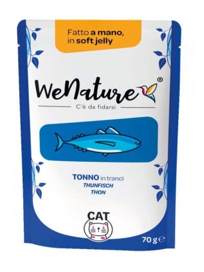 WENATURE Chat Sachet "Handmade In Soft Jelly" Thon En Steaks 70G