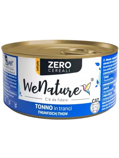 WENATURE Chat Peut "Handmade Zero Grain" Thon En Tranches 85G