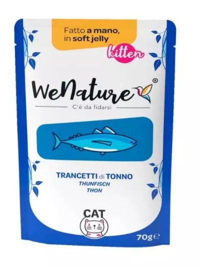 WENATURE Chat Sachet "Handmade In Soft Jelly" Thon En Steaks 70G