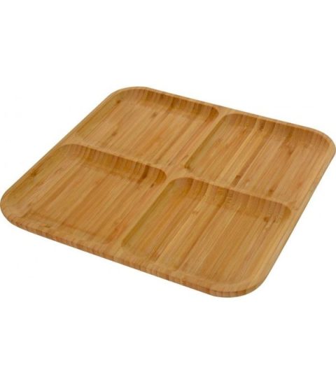 Vassoio Da Aperitivo Quadrato In Bamboo 30X30Cm-0