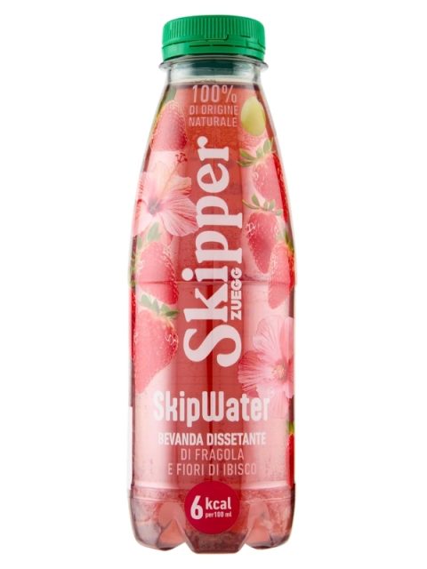 ZUEGG SkipWater Bevanda Fragola E Fiori Di Ibisco 500Ml